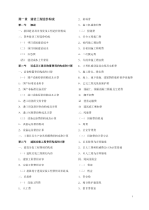 建设工程计价(2013版教材大纲)