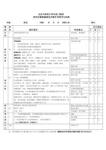 密闭式静脉输液技术操作考核评分标准