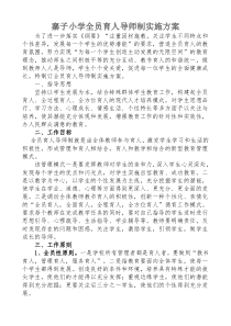 寨子小学全员育人导师制实施方案