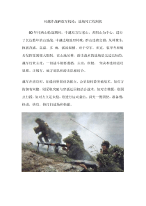 对越作战解放军机枪战场死亡收割机