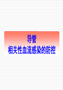 导管相关血行感染的预防与控制.
