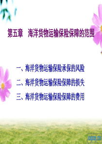 第五章海洋运输货物保险保障的范围