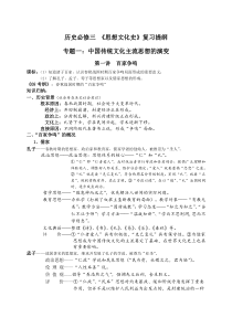 必修三总复习提纲(全套)