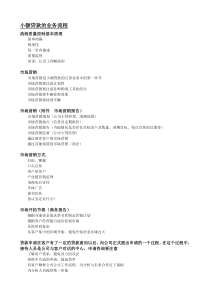 小额贷款的业务流程1