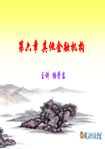 第六章非银行金融机构最佳
