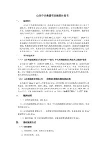 山东中天集团项目融资计划书(修改版)
