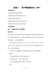 山东大学计算机网络-实验四