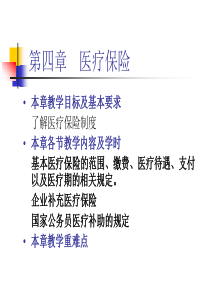 第四章 医疗保险