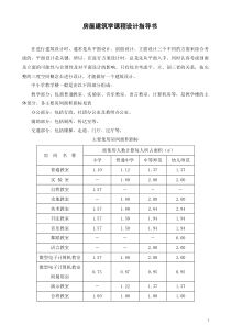 房屋建筑学课程设计指导书(中学教学楼)