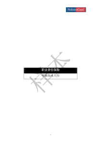 职业责任保险电脑技术人员