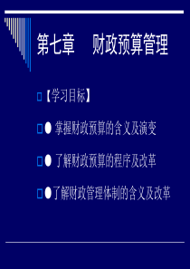 财政与金融--第七章