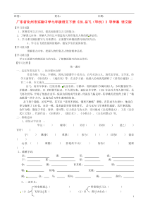 广东省化州市实验中学七年级语文下册《28.岳飞(毕沅)》导学案
