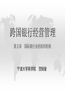 跨国银行经营管理5_组织机构