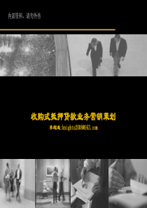 金融产品抵押式收购策划案