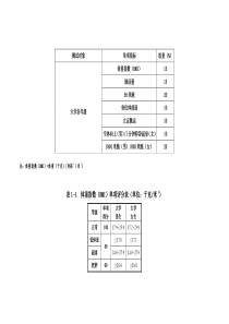 大学生体侧单项指标评分表