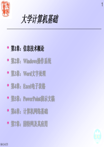 大学计算机基础第1章.