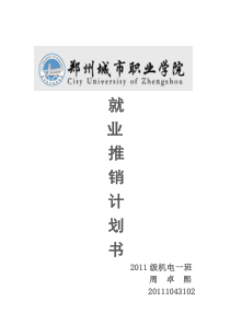 就业推销计划书