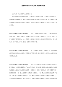金融控股公司及其监管问题初探doc19