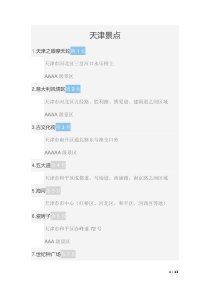 天津景点排名