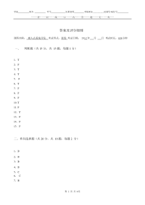 嵌入式系统及应用-试题一答案