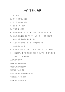 如何巧记心电图
