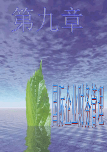 学习目标与要求理解国际企业财务管理的特点了解国际企业