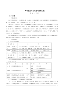 学生高考文言文复习资料