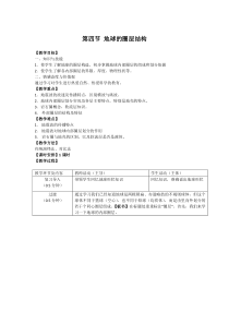 地球的圈层结构教案
