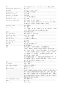 金融词汇表
