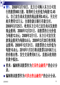 金融资产综合案例