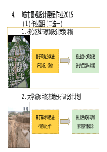 城市景观设计原理2015城市景观设计作业