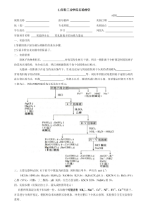 实验四十五常见阳离子的分离与鉴定报告模板