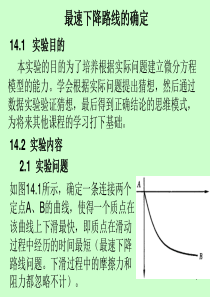 实验数学十四最速下降路线的确定