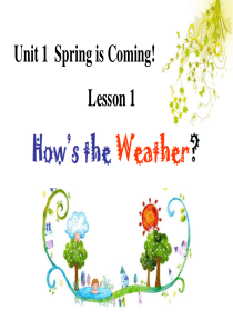 Lesson1How-is-the-weather