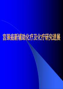 宫颈癌新辅助化疗及化疗研究进展