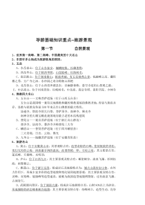 导游基础知识重点地理提纲