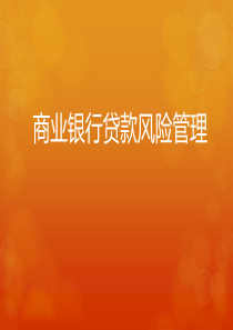 商业银行贷款风险管理.