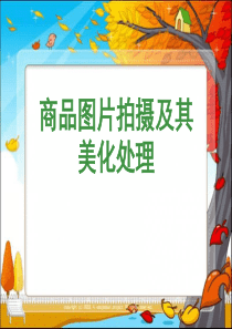 商品的拍摄与处理.