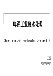 啤酒工业废水处理.