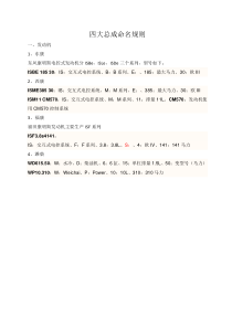 四大总成命名规则