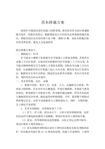 园林—假植方案