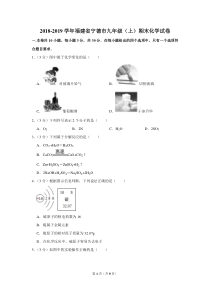 2018-2019学年福建省宁德市九年级(上)期末化学试卷