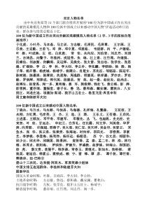 双百人物名单