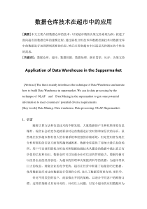 基于数据仓库的数据挖掘技术