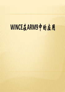 WIN CE 60 基于ARM 9 的开发