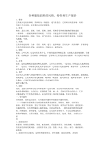 各种服装面料特性和生产报价及成衣面料计算