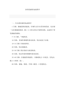各阶段猪的免疫程序