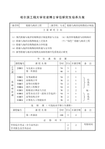 哈尔滨工程大学攻读博士学位研究生培养方案
