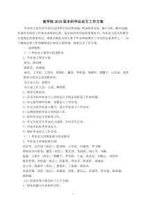 商学院2016届毕业论文工作方案(含毕业论文格式)