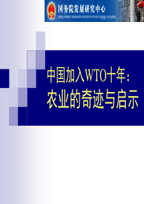 中国加入WTO十年：农业的变革与启示